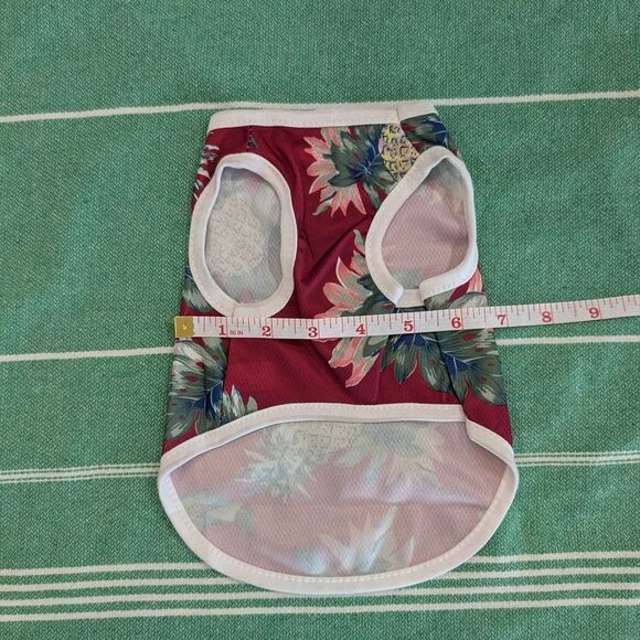 2/$10🐾 New Size Small Tropical Pineapple Hawaiian Dog Shirt - Cat Shirt 🐾 - Picture 6 of 7